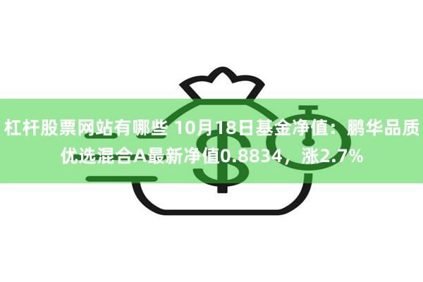 杠杆股票网站有哪些 10月18日基金净值：鹏华品质优选混合A最新净值0.8834，涨2.7%